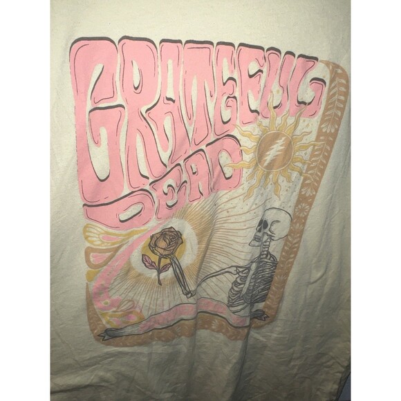 Grateful Dead American Eagle T-Shirt Summer Tour '76 Band XS/S Skeleton Rose - Picture 7 of 9